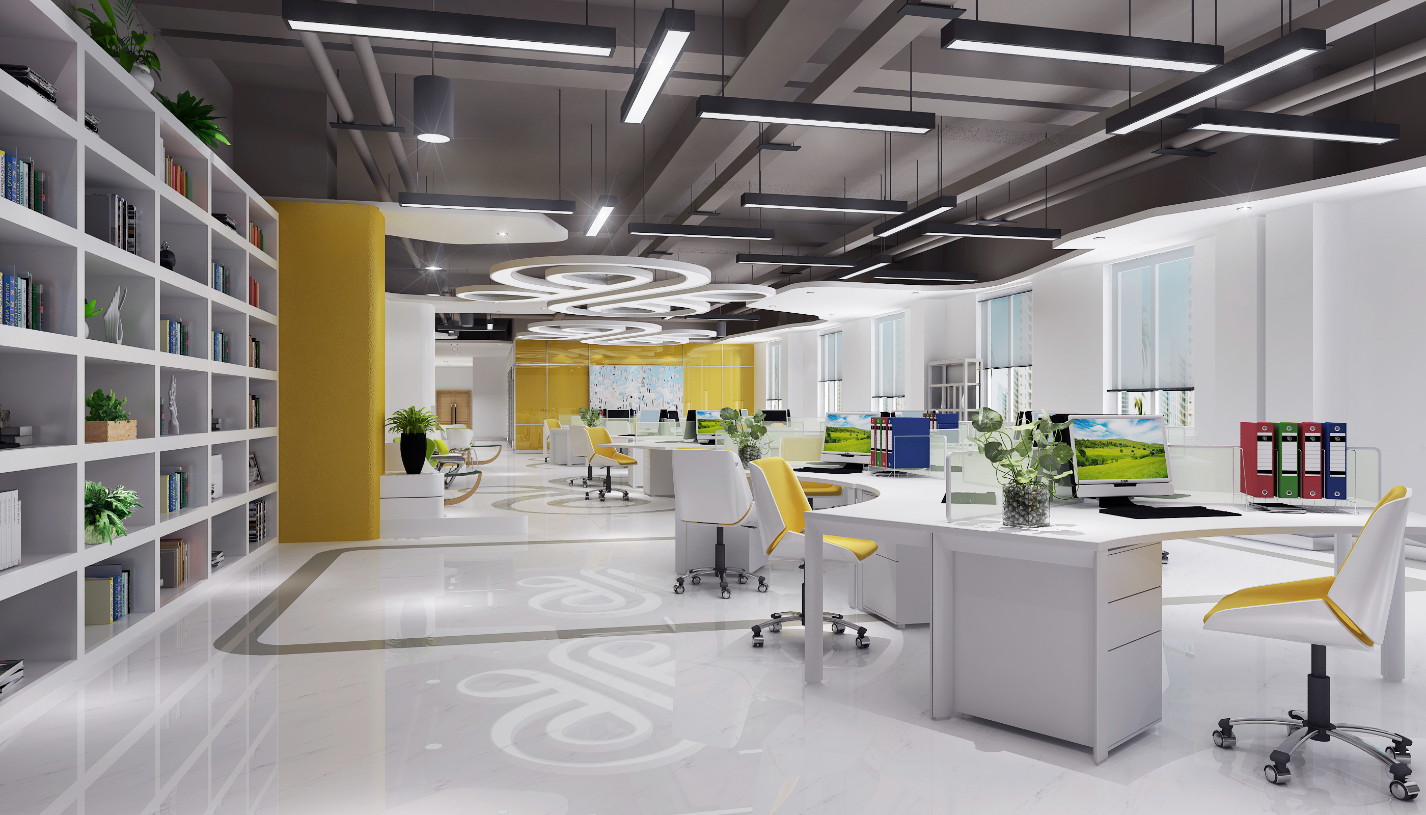 长沙行业动态装修公司最新办公室装修设计要具备的特点装修风格效果图
