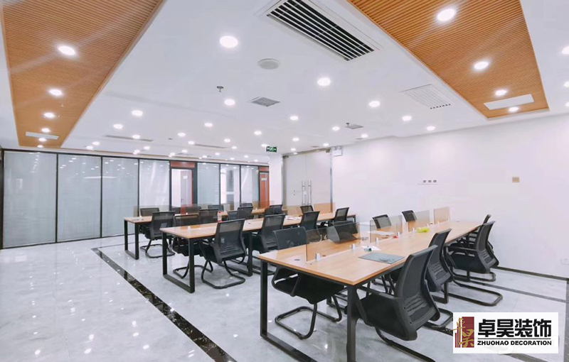 江影传媒湖南传媒广告行业办公室装修效果开放办公区